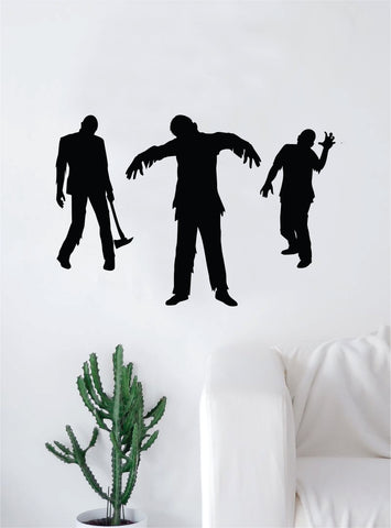 3 Zombies Art Wall Decal Sticker Vinyl Living Room Bedroom Decor Teen Skull Halloween
