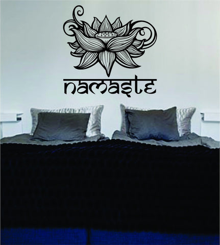 Namaste Lotus Flower Version 2 Design Sports Decal Sticker Wall Vinyl Decor Art OM - boop decals - vinyl decal - vinyl sticker - decals - stickers - wall decal - vinyl stickers - vinyl decals