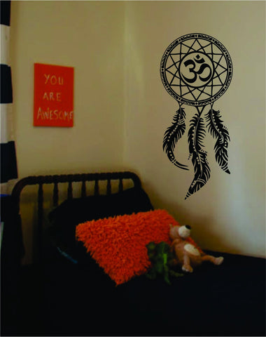 OM Dreamcatcher Design Mandala Yoga Decal Sticker Wall Vinyl Decor Art