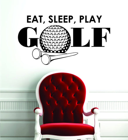 Eat Sleep Play Golf Design Sports Decal Sticker Wall Vinyl Decor Art - boop decals - vinyl decal - vinyl sticker - decals - stickers - wall decal - vinyl stickers - vinyl decals