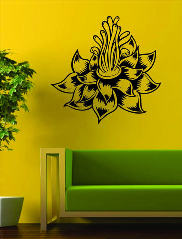 Lotus Flower Version 4 Design Sports Decal Sticker Wall Vinyl Decor Art Namste Om