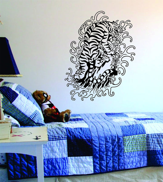 Cool Tiger Tattoo Animal Design Decal Sticker Wall Vinyl Decor Art ...