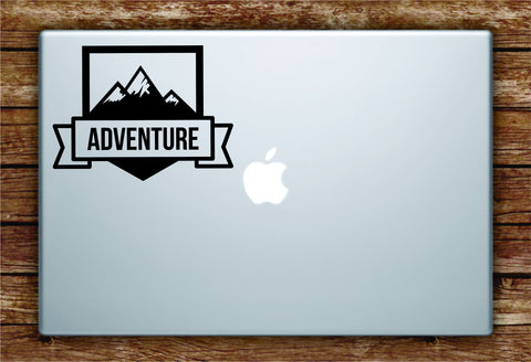 Adventure Mountains Laptop Apple Macbook Quote Wall Decal Sticker Art Vinyl Explore Travel Wanderlust Trees Hike Cute