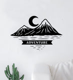 Adventure Mountains Moon Wall Decal Home Decor Vinyl Sticker Art Bedroom Room Girls Travel RV Camp Wanderlust