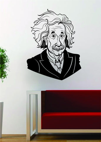 Albert Einstein Science Scientist Decal Sticker Wall Vinyl Art Home Room Decor - boop decals - vinyl decal - vinyl sticker - decals - stickers - wall decal - vinyl stickers - vinyl decals