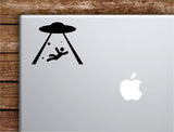 Alien Abduction Laptop Wall Decal Sticker Vinyl Art Quote Macbook Apple Decor Car Window Truck Teen Inspirational Girls UFO Space