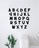 Alphabet ABC Quote Wall Decal Sticker Bedroom Home Room Art Vinyl Inspirational Kids Baby School Class Learn Playroom Nursery