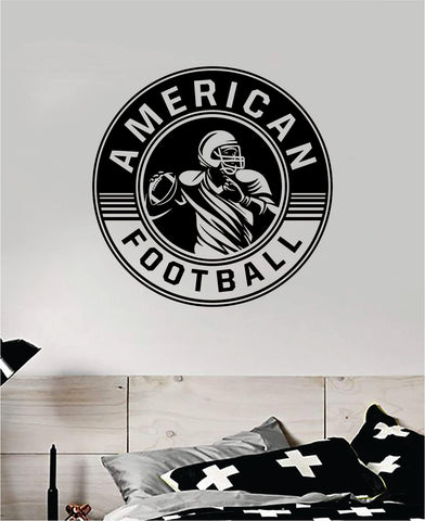 American Football Wall Decal Sticker Vinyl Art Bedroom Room Home Decor Quote Ball Kids Teen Baby Boy Girl Nursery School Fitness Inspirational Touchdown
