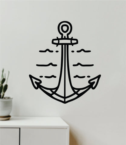 Anchor V11 Wall Decal Sticker Vinyl Art Home Decor Teen Inspirational Boy Girl Teen Baby Nursery Ocean Beach Boat Nautical Adventure Travel Sailor Sea Dad Men