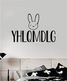 Bad Bunny YHLQMDLG Wall Decal Home Decor Sticker Vinyl Bedroom Room Quote Spanish Music Reggaeton Girls Funny Teen Lyrics