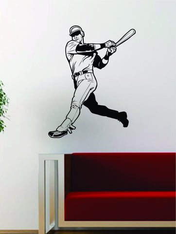 Baseball Player v6 Batter Home Run Decal Wall Vinyl Art Sticker Sports Decor Room MLB - boop decals - vinyl decal - vinyl sticker - decals - stickers - wall decal - vinyl stickers - vinyl decals