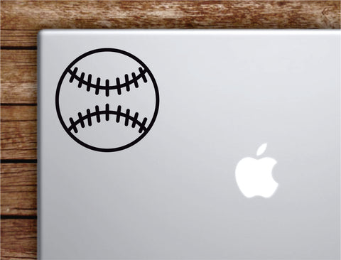 Baseball Softball Laptop Wall Decal Sticker Vinyl Art Quote Macbook Apple Decor Car Window Truck Teen Inspirational Girls Sports