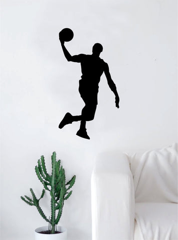 Basketball Dunk V1 Wall Decal Quote Vinyl Sticker Decor Bedroom Living Room Teen Kids Nursery Sports NBA Ball is Life Dunk