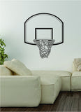 Basketball Hoop Decal Wall Vinyl Art Decor Room Teen Sports Ball NBA Bedroom