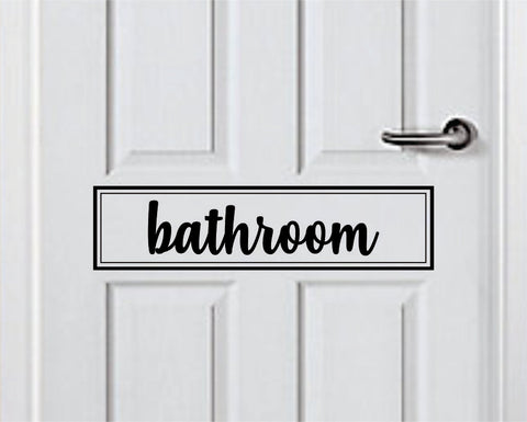 Bathroom V2 Quote Wall Decal Sticker Bedroom Room Art Vinyl Inspirational Door Sign Teen Home Shower Toilet Restroom