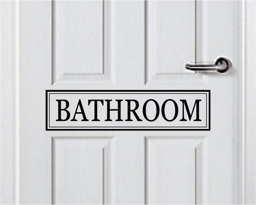 Wall Decal Bathroom Toilet Handle