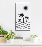 Beach Palm Trees Wall Decal Home Decor Art Sticker Vinyl Bedroom Boy Girl Teen Baby Nursery Ocean Nature Modern