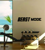 Beast Mode v2 Quote Fitness Health Work Out Gym Decal Sticker Wall Vinyl Art Wall Room Decor Weights Motivation Inspirational