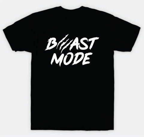 Beast Mode T-Shirt Tee Shirt Vinyl Heat Press Custom Inspirational Quote Girls Motivational Sports Gym Fitness Lift