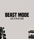 Beast Mode Activated Wall Decal Home Decor Bedroom Room Vinyl Sticker Art Work Out Quote Beast Gym Fitness Lift Strong Inspirational Motivational Health Girls