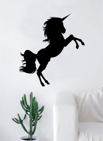 Beautiful Unicorn Silhouette Animal Design Decal Sticker Wall Vinyl Decor Art Living Room Bedroom Abstract Cool Teen Magical Horse