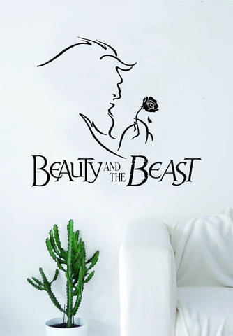 Beauty and the Beast Decal Wall Vinyl Art Decor Bedroom Living Room Decor Movies Teen Girls Disney Nursery
