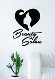 Beauty Salon V3 Wall Decal Sticker Vinyl Room Decor Art Girls Stylist Logo Female Hair Heart Cute Spa Shop