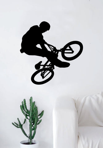 BMX Biker V7 Wall Decal Home Room Bedroom Decor Vinyl Art Sticker Sports Teen Kids Bike Bicycle Boy Girl