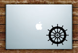 Boat Steering Wheel Laptop Decal Sticker Vinyl Art Quote Macbook Apple Decor Nautical Ocean Beach Ship