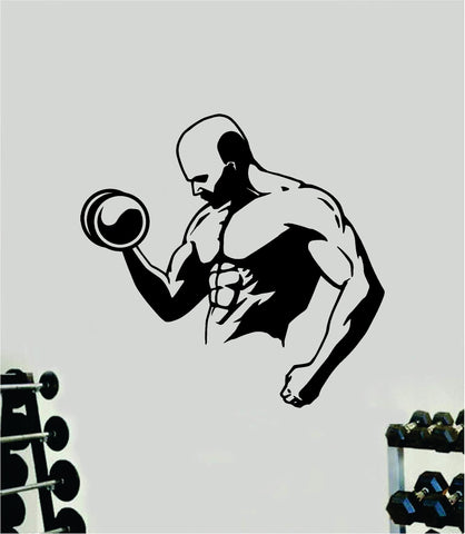 Bodybuilder V3 Wall Decal Sticker Vinyl Art Wall Bedroom Room Home Decor Inspirational Motivational Teen Sports Gym Fitness Beast Lift Health Exercise
