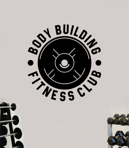 Body Building Fitness Club Wall Decal Home Decor Bedroom Room Vinyl Sticker Art Teen Work Out Quote Beast Gym Lift Strong Inspirational Motivational Health School