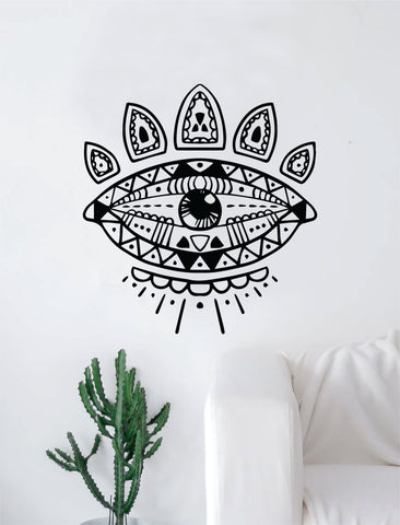 Boho Eye Decal Sticker Wall Vinyl Art Home Decor Teen Beautiful Yoga Namaste Mandala