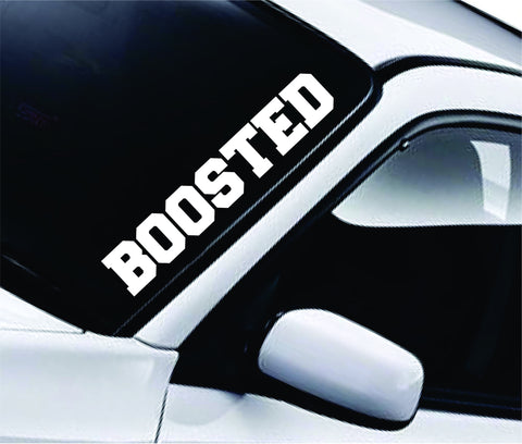 Boosted Large Quote Design Sticker Vinyl Art Words Decor Car Truck JDM ...