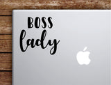 Boss Lady Laptop Wall Decal Sticker Vinyl Art Quote Macbook Apple Decor Car Window Truck Teen Inspirational Girls