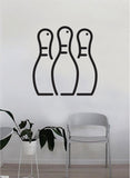 Bowling Pins Wall Decal Decor Art Sticker Vinyl Room Bedroom Home Teen Inspirational Sports Bowl Alley Lane