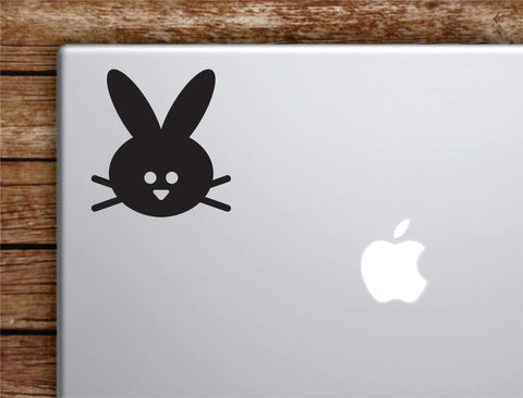 Bunny Laptop Wall Decal Sticker Vinyl Art Quote Macbook Apple Decor Car Window Truck Teen Inspirational Girls Rabbit Animals Cute