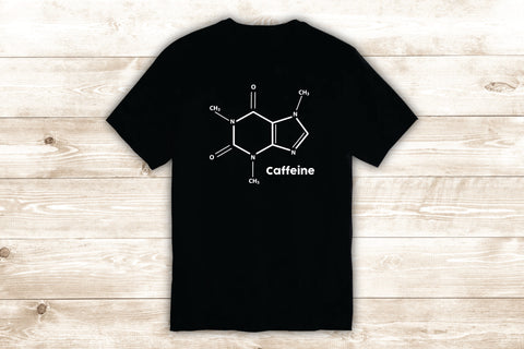 Caffeine Molecule T-Shirt Tee Shirt Vinyl Heat Press Custom Inspirational Quote Teen Coffee Funny Cute Science