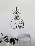 Candle Skull Wall Decal Home Decor Art Bedroom Room Sticker Vinyl Tattoo Traditional Kids Teen