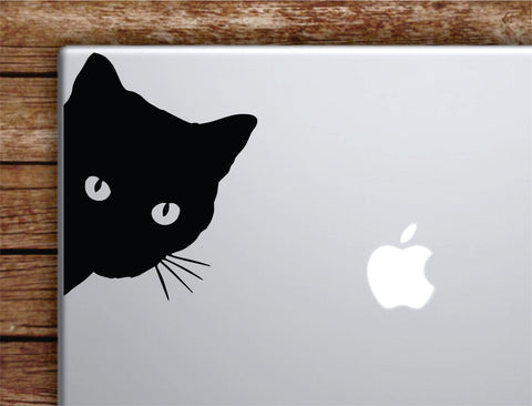 Cat Face Laptop Decal Sticker Vinyl Art Quote Macbook Apple Decor Car Window Truck Girls Animal Kitten