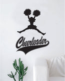 Cheerleader V2 Decal Sticker Room Bedroom Wall Vinyl Art Decor Girl Boy Teen Kids Sports School Cheer Lead Dance Sing Spirit