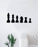 Chess Pieces V2 Decal Sticker Wall Vinyl Art Wall Bedroom Room Home Decor Teen Inspirational Teen Kids Board Game Smart School