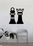 Chess Pieces Decal Sticker Wall Vinyl Art Wall Bedroom Room Home Decor Teen Inspirational Teen Kids Board Game Smart School King Queen