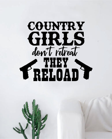 Country Girls Wall Decal Decor Art Sticker Vinyl Room Bedroom Teen Kids Nursery Cowboy Cowgirl Southern America