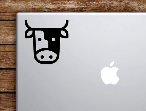 Cow Laptop Wall Decal Sticker Vinyl Art Quote Macbook Apple Decor Car Window Truck Teen Inspirational Girls Animals
