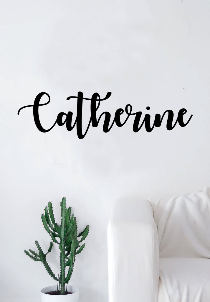 Custom Cursive Name Wall Decal Quote Home Room Decor Decoration Art Vi ...