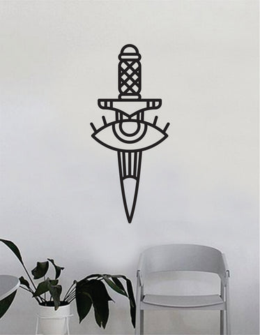 Dagger Eye Wall Decal Home Decor Art Bedroom Room Sticker Vinyl Tattoo Traditional