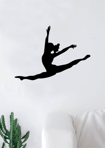 Dancer Leap Quote Wall Decal Sticker Bedroom Living Room Vinyl Art Home Sticker Decoration Decor Teen Nursery Inspirational Dancer Dancing Girls Leap Ballerina Cute
