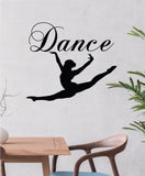 Dance Quote Wall Decal Sticker Bedroom Living Room Vinyl Art Home Sticker Decor Teen Nursery Inspirational Dancer Dancing Girls Leap Ballerina Cute