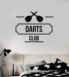 Darts Club Wall Decal Sticker Vinyl Art Bedroom Room Decor Teen Quote Inspirational Boy Girl Baby Nursery Sports Games Fun Bar Man Cave Kids Dartboard