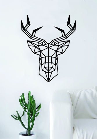 Deer Geometric Line Animal Design Decal Sticker Wall Vinyl Decor Art Living Room Bedroom Hunt
